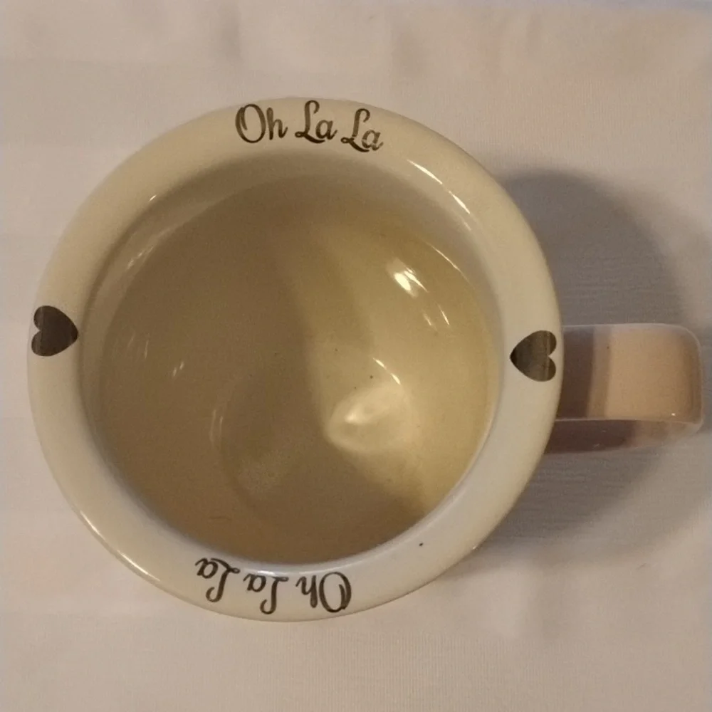 10 Strawberry Street, 'Hello Gorgeous Oh La La' - Ceramic Cream Mug - Picture 3 of 7